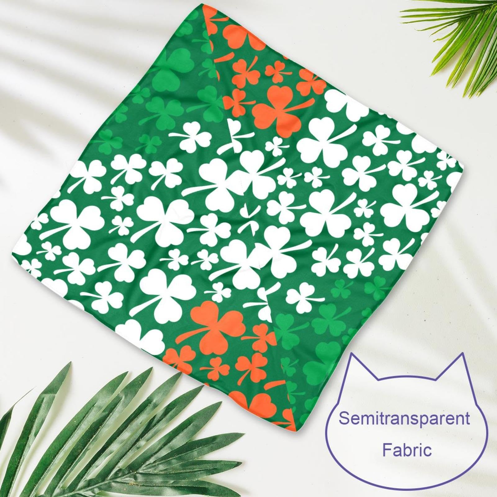 Hundehalstuch-Set St. Patrick's Day & Ostern – 4 Stück, Polyester, Für Kleine & Mittelgroße Hunde/Katzen, 58,4 X 40,6 Cm