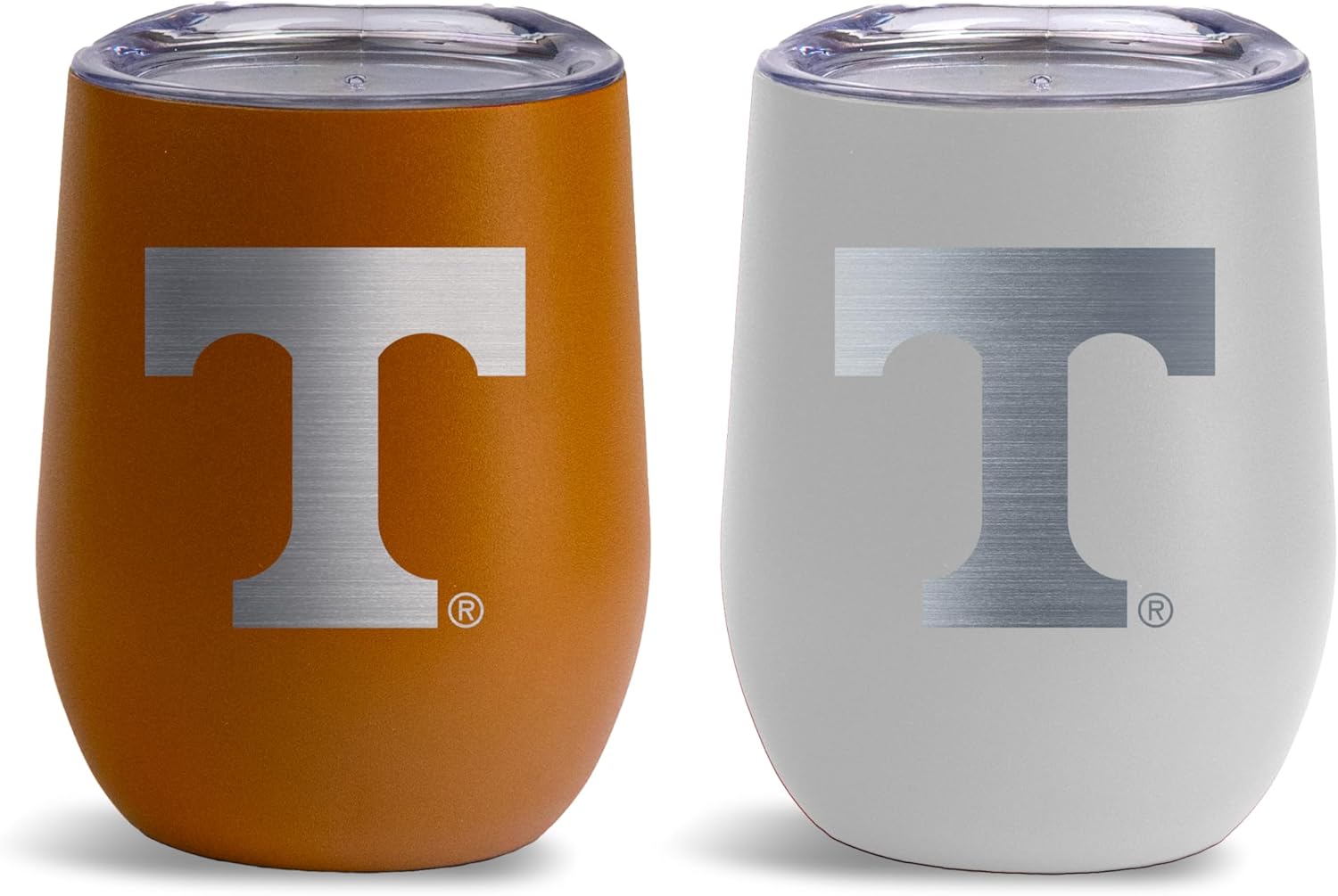 The Memory Company Officially Licensed NCAA 12oz Stemless Tumbler Set – 2-Pack Double-Wall Stainless Steel Home & Away Game Day Cups