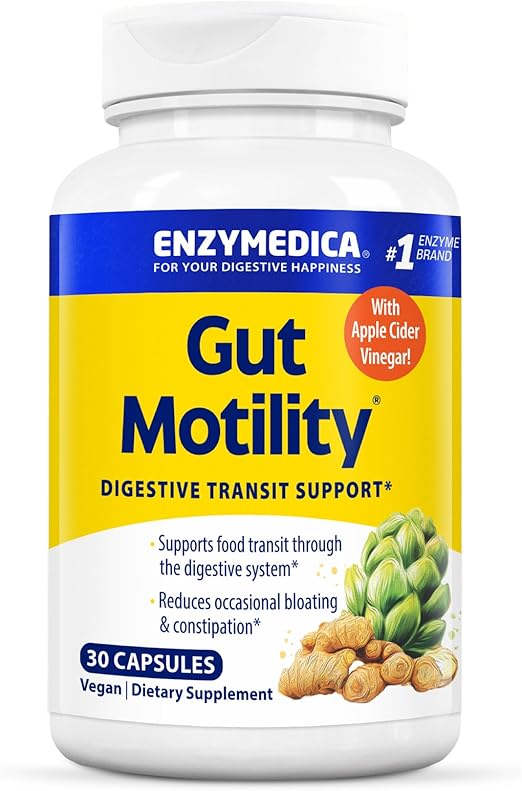 Enzymedica, Gut Motility, Digestive Transport Support, 30 Count