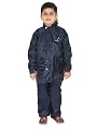 FabSeasons Polyester Solid Casual Style Waterproof Raincoat Set Of Pant & Relaxed Fit Top For Kids With Hood, Age 7-8 Ye