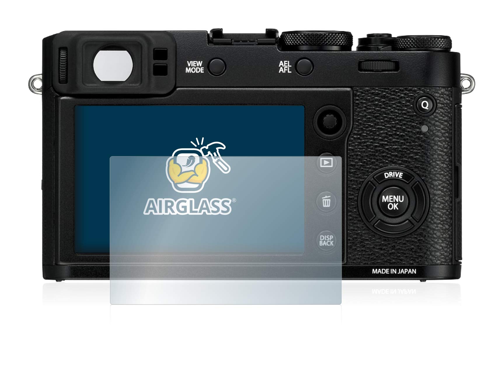 Pellicola In Vetro Ibrido BROTECT AirGlass Per Fujifilm X100V | Durezza 9H E Anti-Impronta
