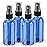 Wedama 4 oz Mini Glass Spray Bottles, Empty Small Spray Bottles with Funnel Dropper, Fine Mist for Hair, Travel, Plants, Cleaning Solutions and Skin Care (4 Pack Sky Blue)