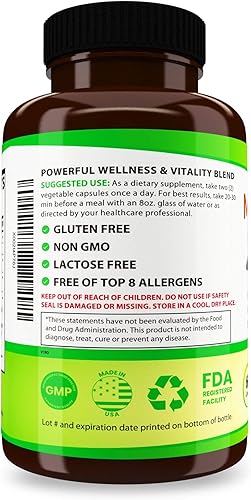 Miniatura 3 de Los 10 mejores extractos de hongos botón blanco, melena de león, cordyceps, chaga, reishi Plus - refuerzo inmunológico, nootrópico
