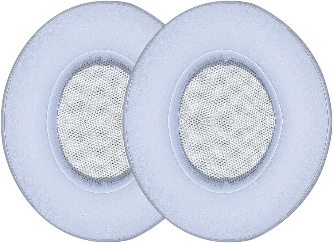 Studio2.0 Replacement Earpads Ear Pad Cushion Cover Compatible with Beats by Dr.Dre Studio 2 Wired/Wireless & Studio 3.0 Over-Ear Headphones (White)
