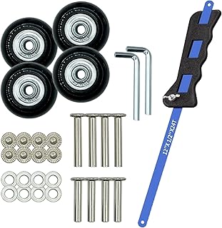 スーツケース タイヤ キャスター 交換用 4個セット 50mm ノコギリ付属 キャリーケース 車輪 修理 自分で交換 キット