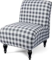 Vista 10 de Liykimt Funda de Silla de Acento Sin Brazos, Funda de Silla Deslizante de Tela Elástica de Spandex Extraíble para Sillas Sin Brazos, Protector