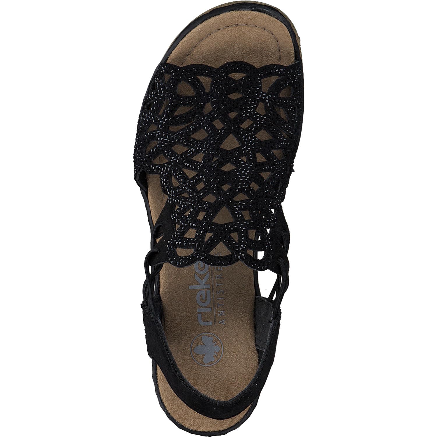 Rieker 67465 Sandales compensées Femme