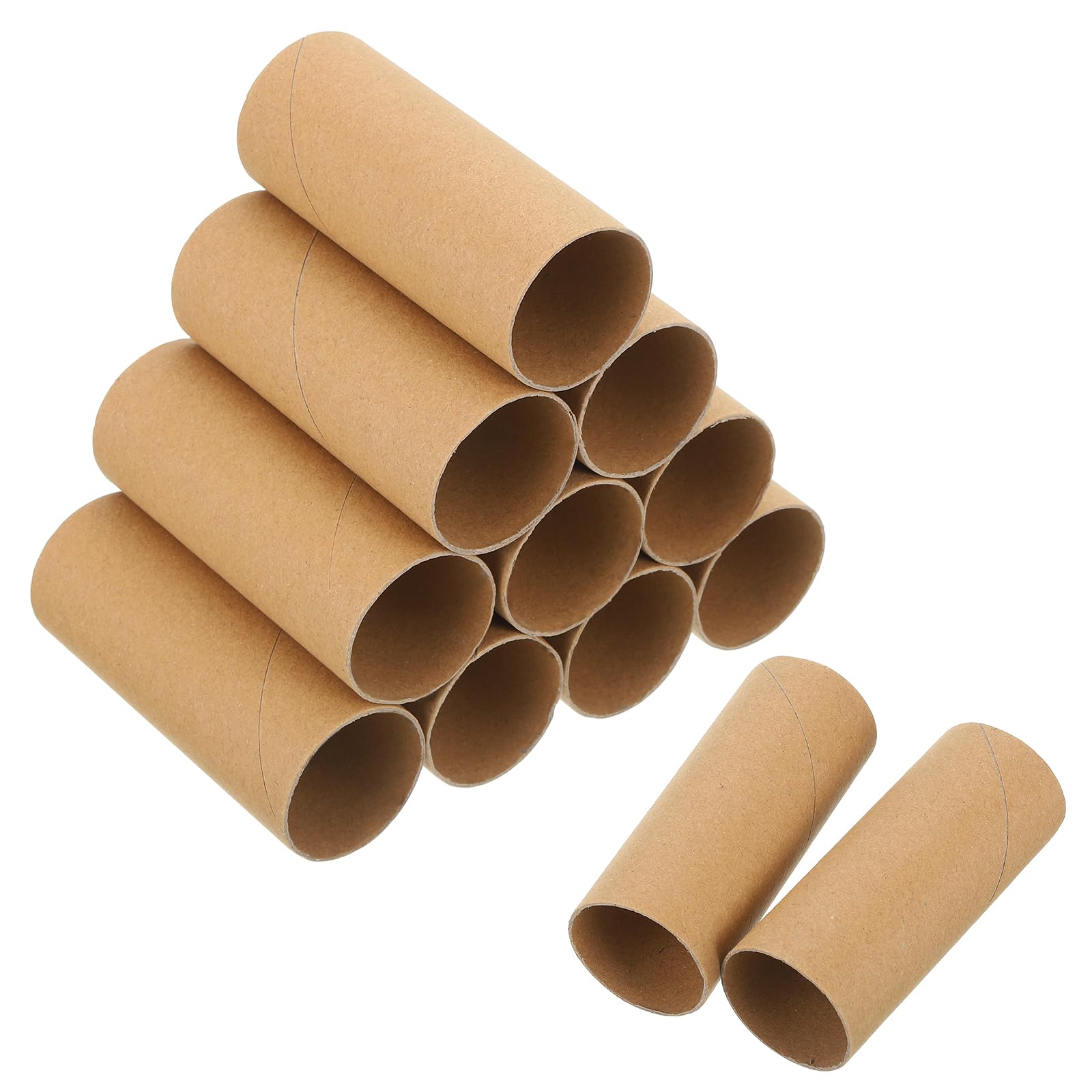sourcing map 12 Pack Cardboard Tubes for Crafts, Toilet Paper Rolls Corrugated Cardboard Roll for Painting, Drawing, Art Supplies, DIY Projects, 3.94x1.58 Inches,Brown