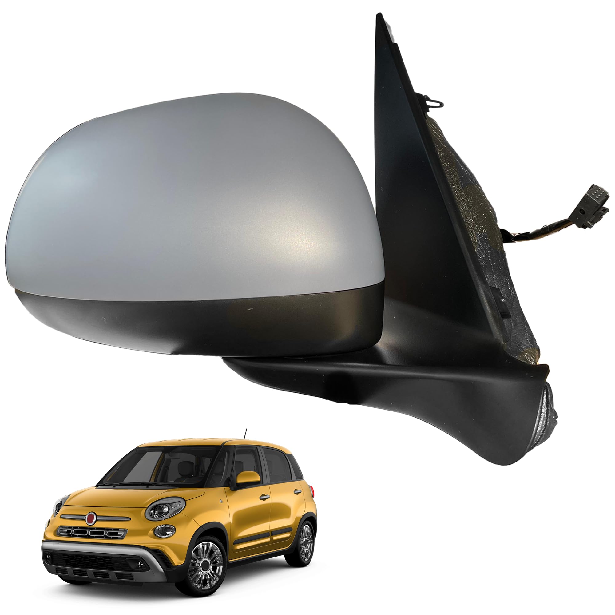 Specchietto Retrovisore Riscaldante Lato Destro Per Citroen Nemo, Fiat Fiorino, Peugeot Bipper - Foto 4