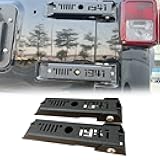 LUYWTE Steel Tailgate Door Hinge Replaced Reinforcement Mounting Set for 2007-2018 Wrangler JK/JKU（Not fit 2018 Wrangler JL）