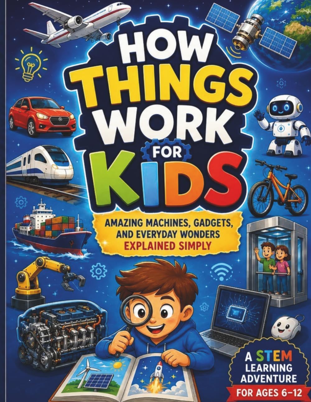 HOW THINGS WORK FOR KIDS: Amazing Machines, Gadgets, and Everyday Wonders Explained Simply