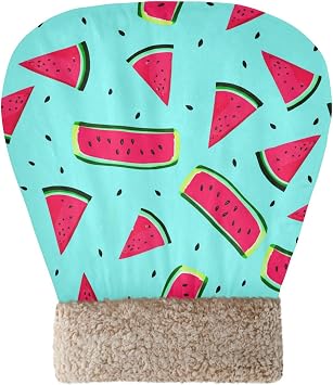 18.9 x 22.8 Inch Warm Cat Sleeping Bag, 360Cozy Soft Winter Washable Snuggle Bag Blanket Mat for Puppy Dog Kitten, Watermelon