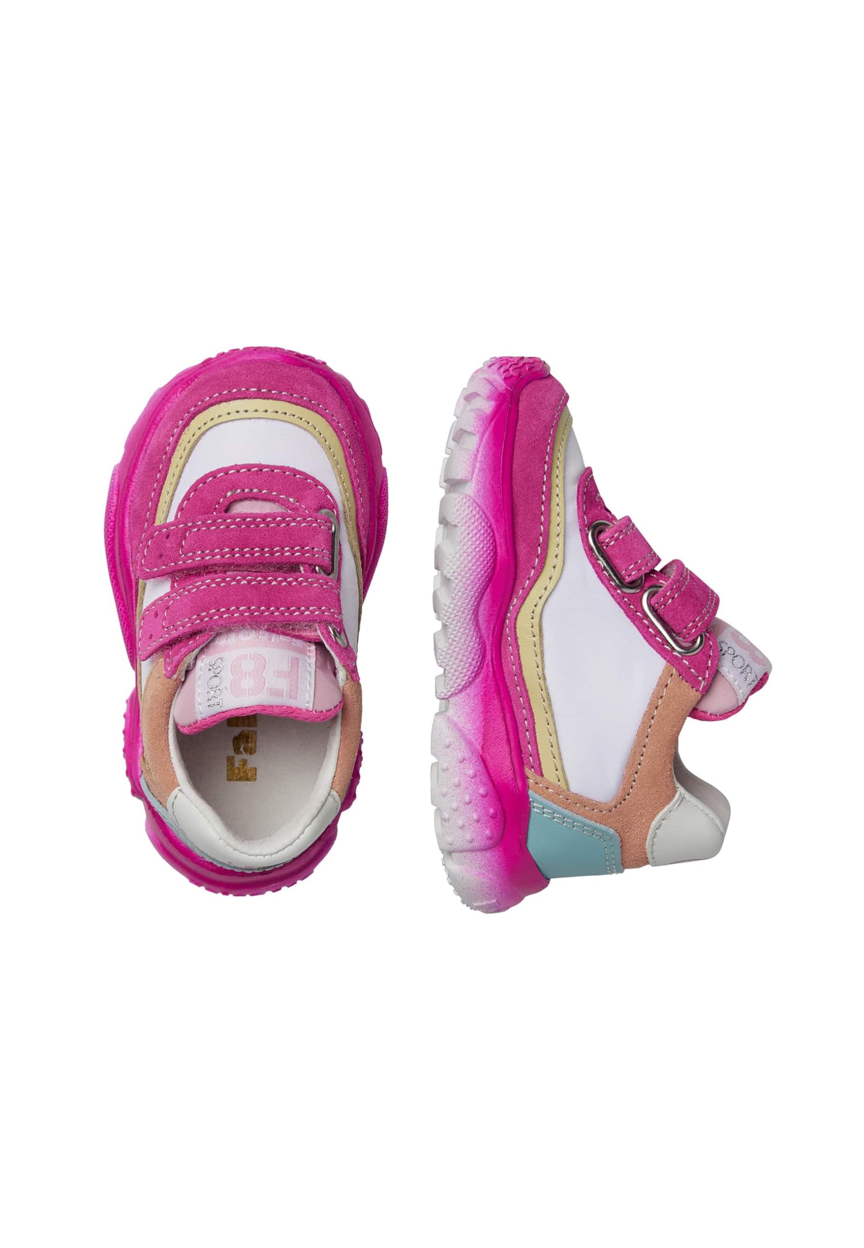 Falcotto Sneakers in Suede e Tessuto Tecnico, Fuchsia-Bianco 28