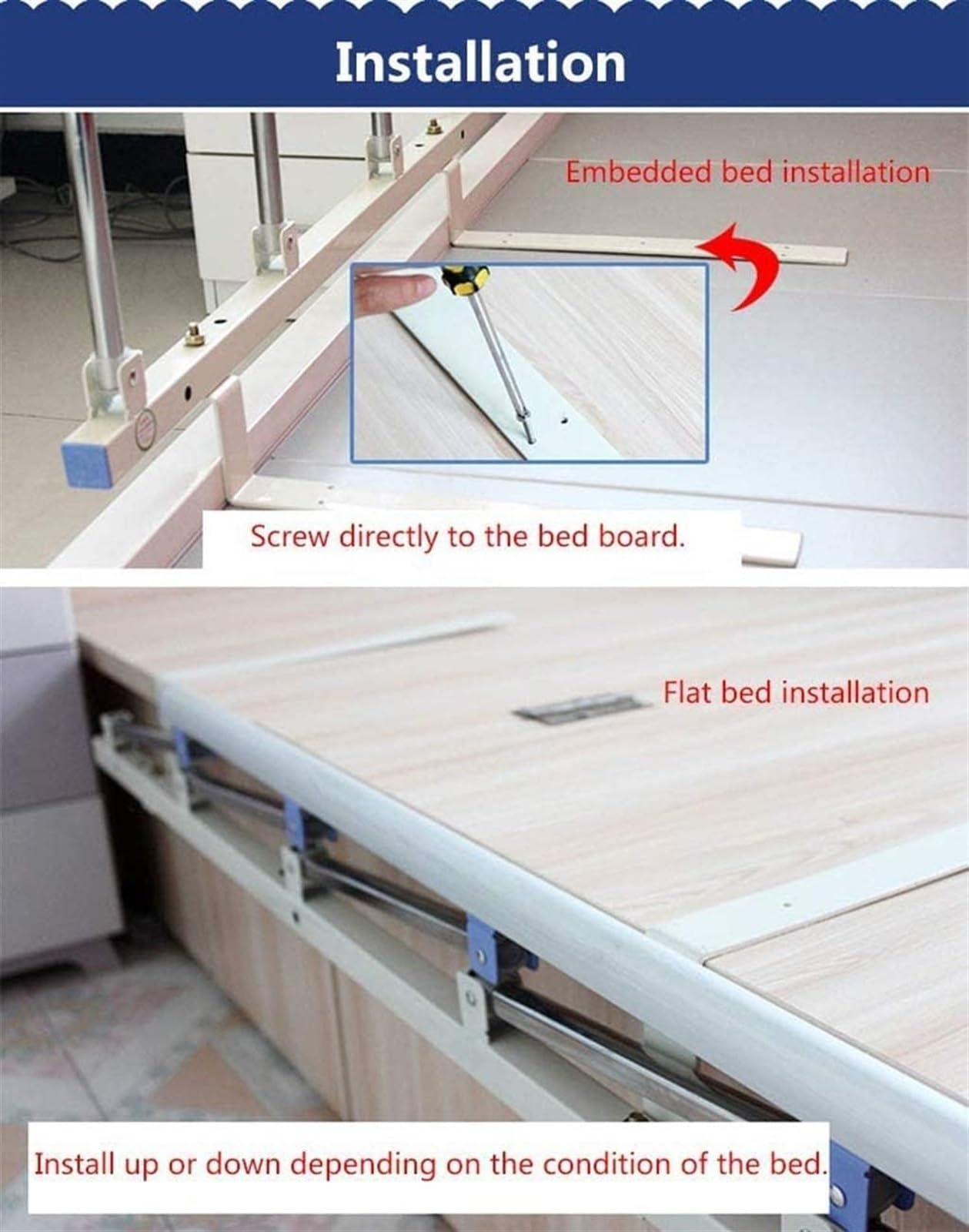 Sponde del Letto for Anziani Protezioni Laterali di Sicurezza for Anziani, Maniglia a Leva ausiliaria for Letto Pieghevole Ringhiera del Letto, Maniglie di Sostegno for disabili