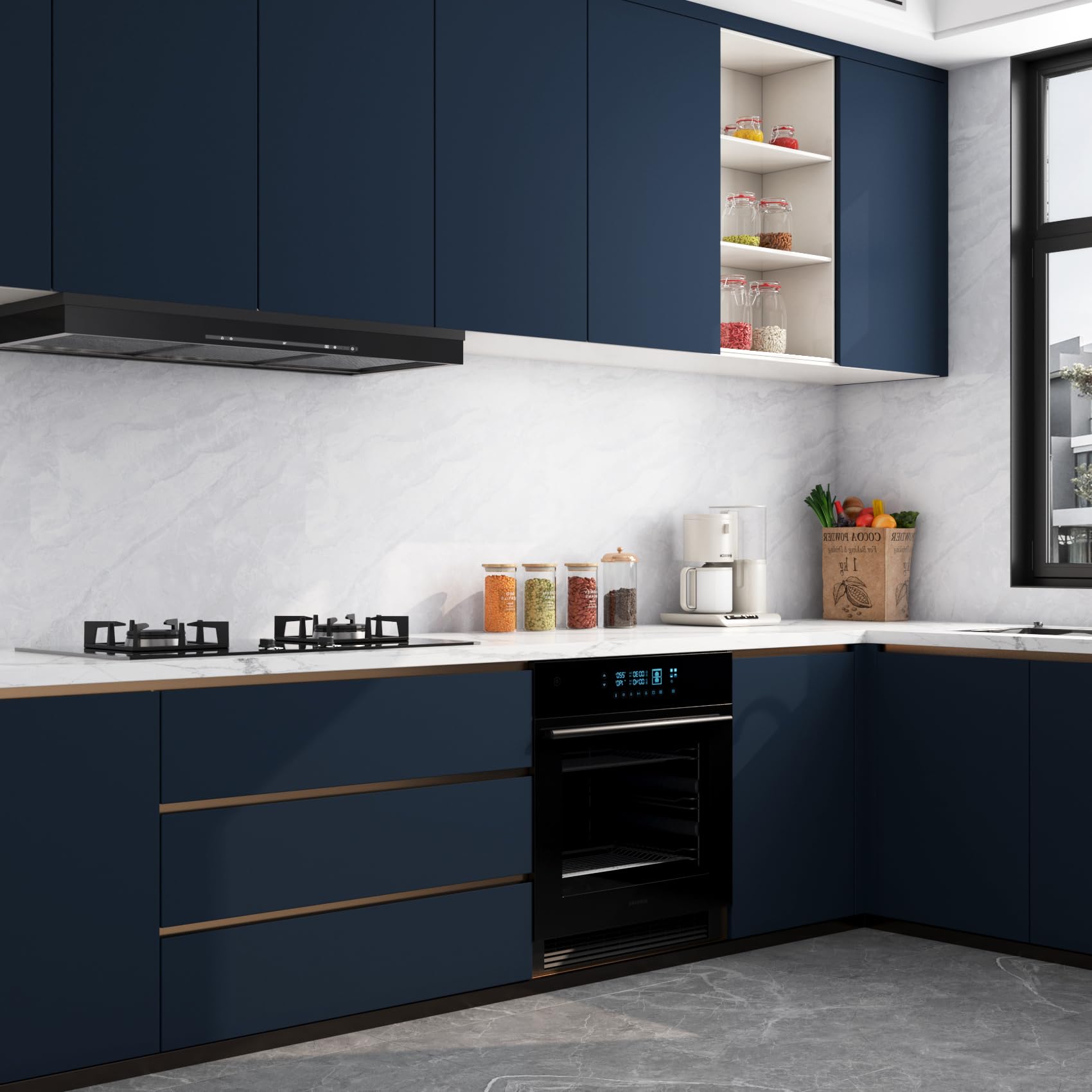 ADERTOS Papier Peint Autocollant Papier Adhesif Pour Euble Bois Papier Peint En Bois Panneaux