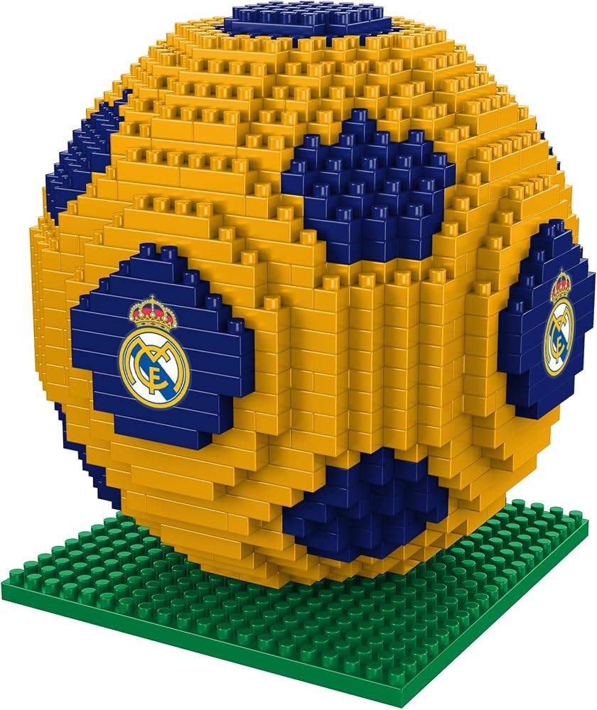 FOCO Official Licensed BRXLZ Bricks 3D Football Building Set in Alternative Club Colours (Real Madrid CF) — 사진 1