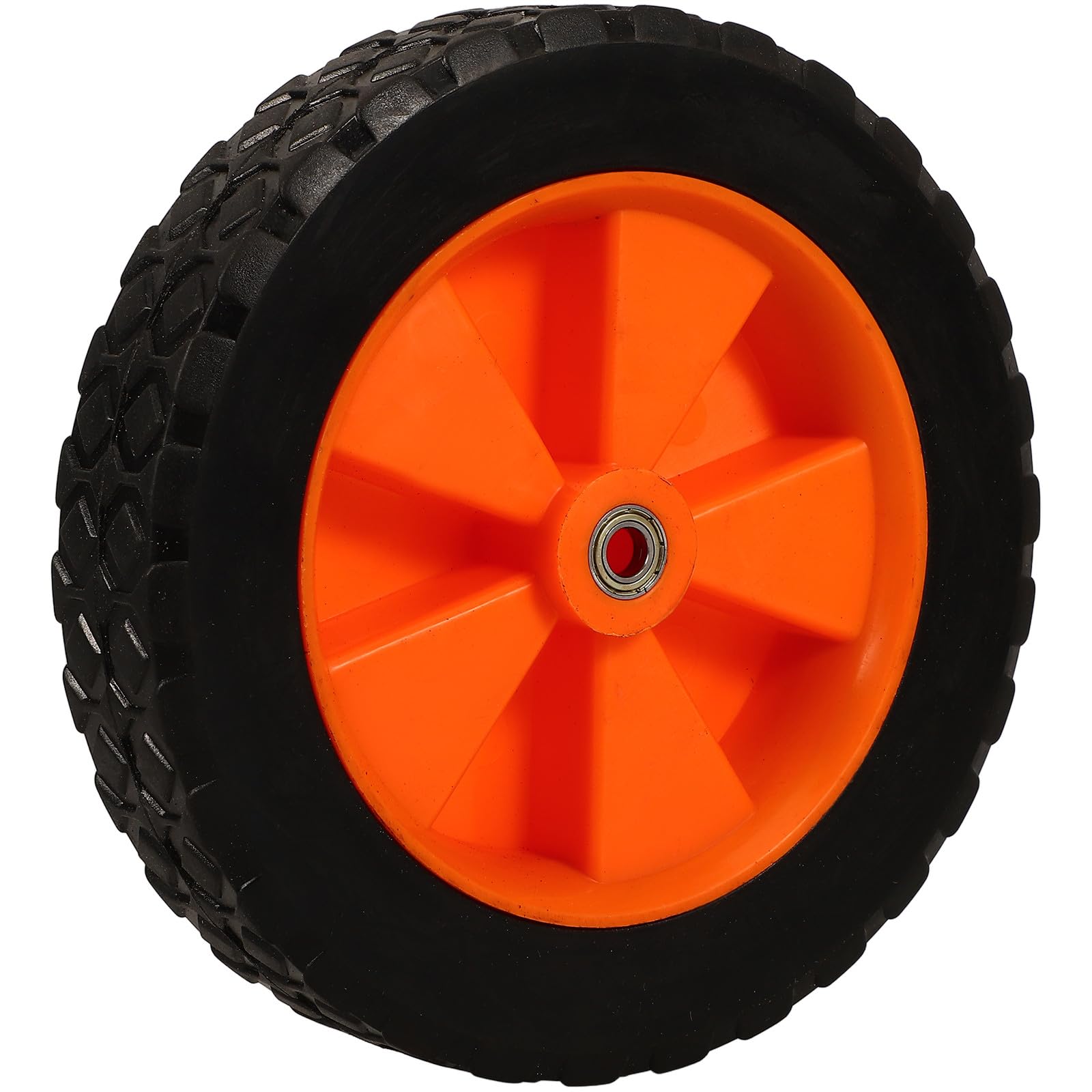 Lawn Mower Replacement Wheel 7 Inch Rubber PP 8mm Hole