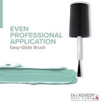 Drs Remedy Enriched Nail Polish: Non Toxic, All Natural, and Organic - Doctor Formulated: Strengthens, Restores, Heals, and Protects '24-Free' - TRUSTING Turquoise