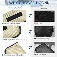 Vista 9 de TICONN Faraday - Paquete de 2 bolsas para llavero, protector de jaula Faraday de 7.75 x 4.25 pulgadas, bloqueo de señal RFID para automóvil, bolsa