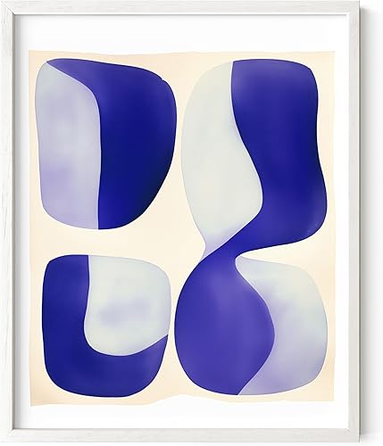 Miniatura 302 de HAUS AND HUES Arte abstracto moderno para pared, arte de sala de estar azul y verde, obra de arte moderna para paredes, imagen minimalista para sala