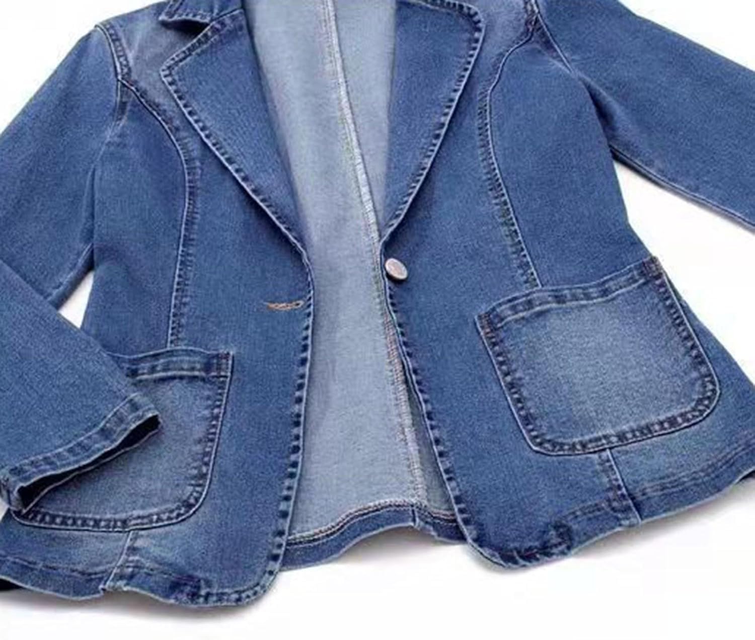 Giacca di Jeans per Donna Oversize Button Down Casual Jean Giacche Oversize Manica Lunga