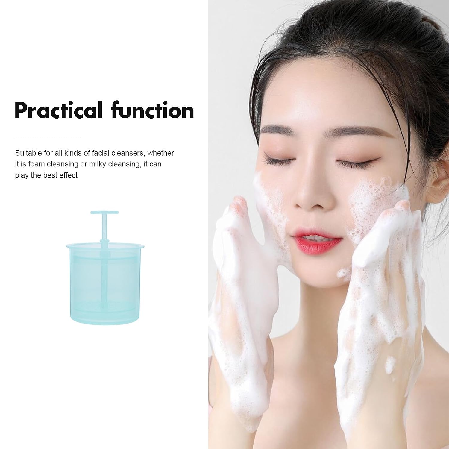 LABRIMP Green Pp Facial Cleanser Bubble Maker Cup for Daily Skincare image 5
