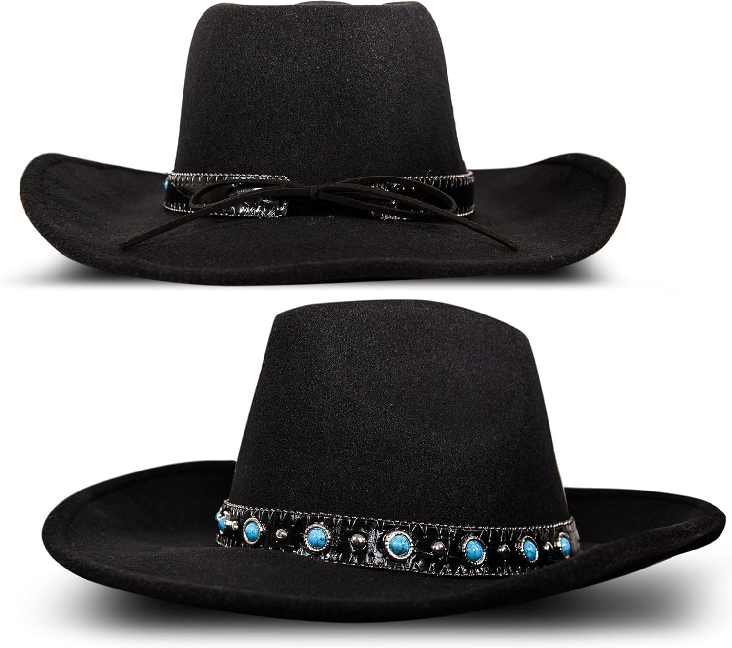 Lucky Brand Womens Ranger Hat | Wide Brim | Felt | Rancher | Americana | Western Inspired | Classic | Fashion | Cowboy