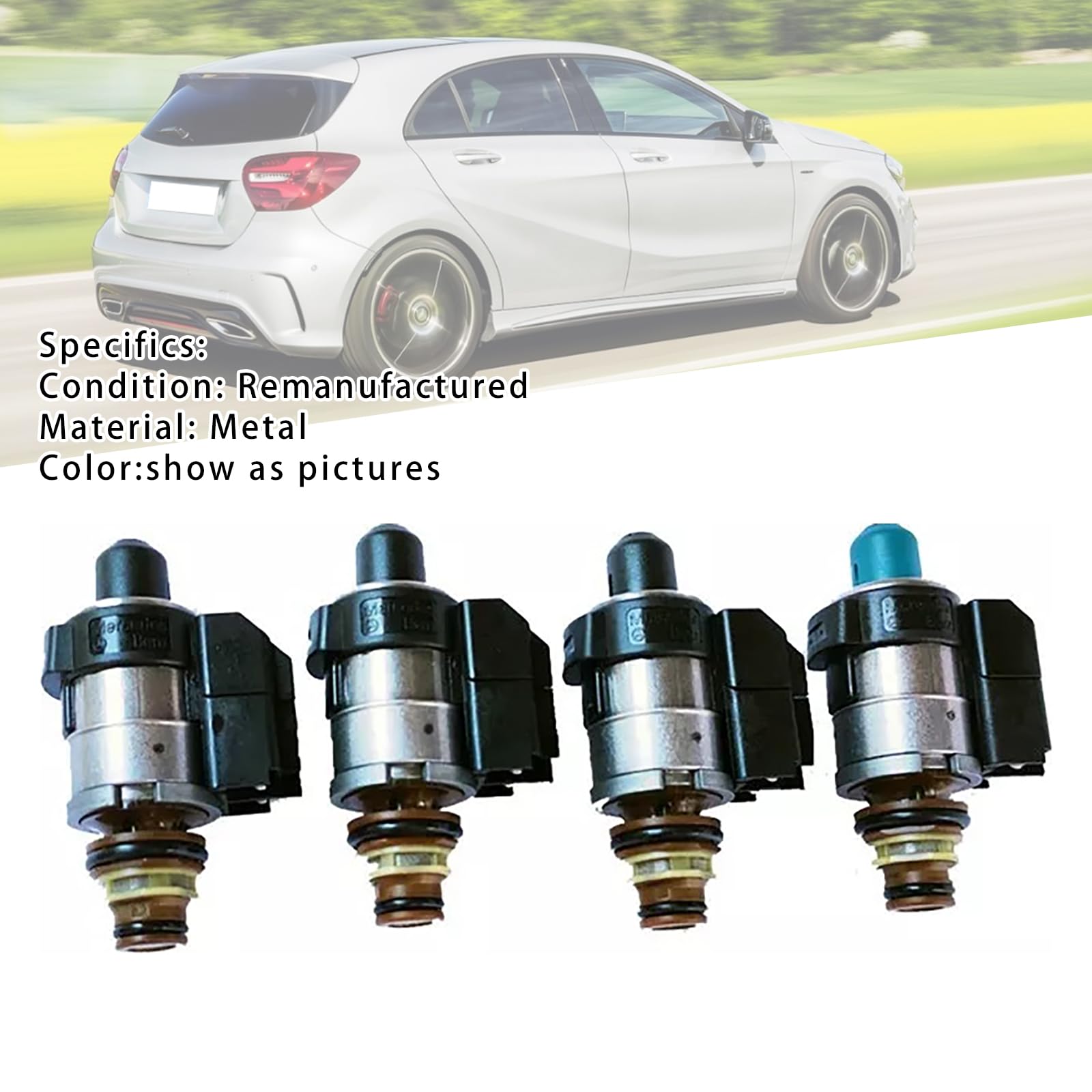 Topteng 722.8 Auto Transmission Solenoids 0260130035 0260130034 2202271098 A2202271098, Adatto per Mercedes Benz A/B Class 05-11 CVT FWD L4 1.5L 1.7L 2.0L