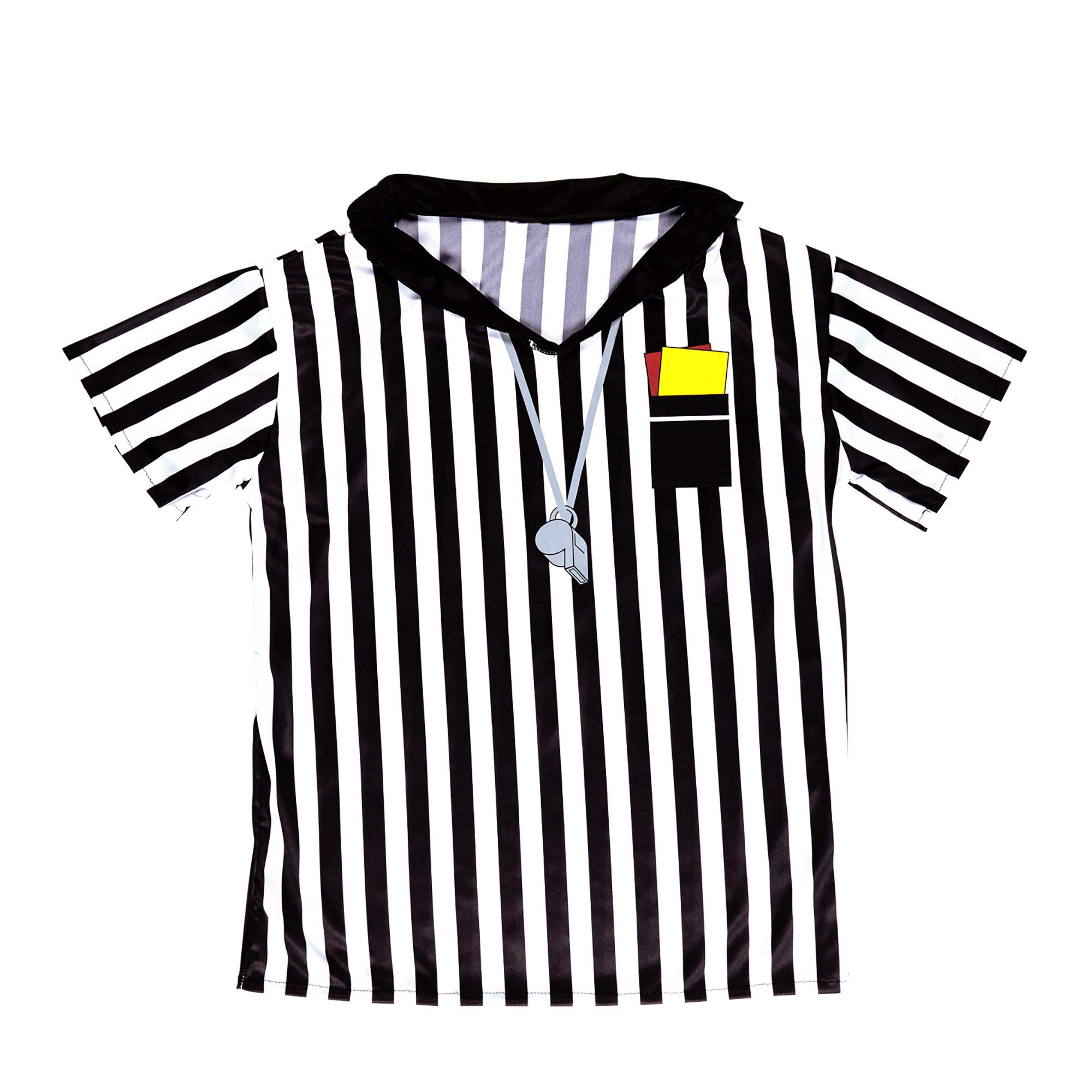 W WIDMANN MILANO Party Fashion - Costume da arbitro, T-shirt, calcio, costume in maschera