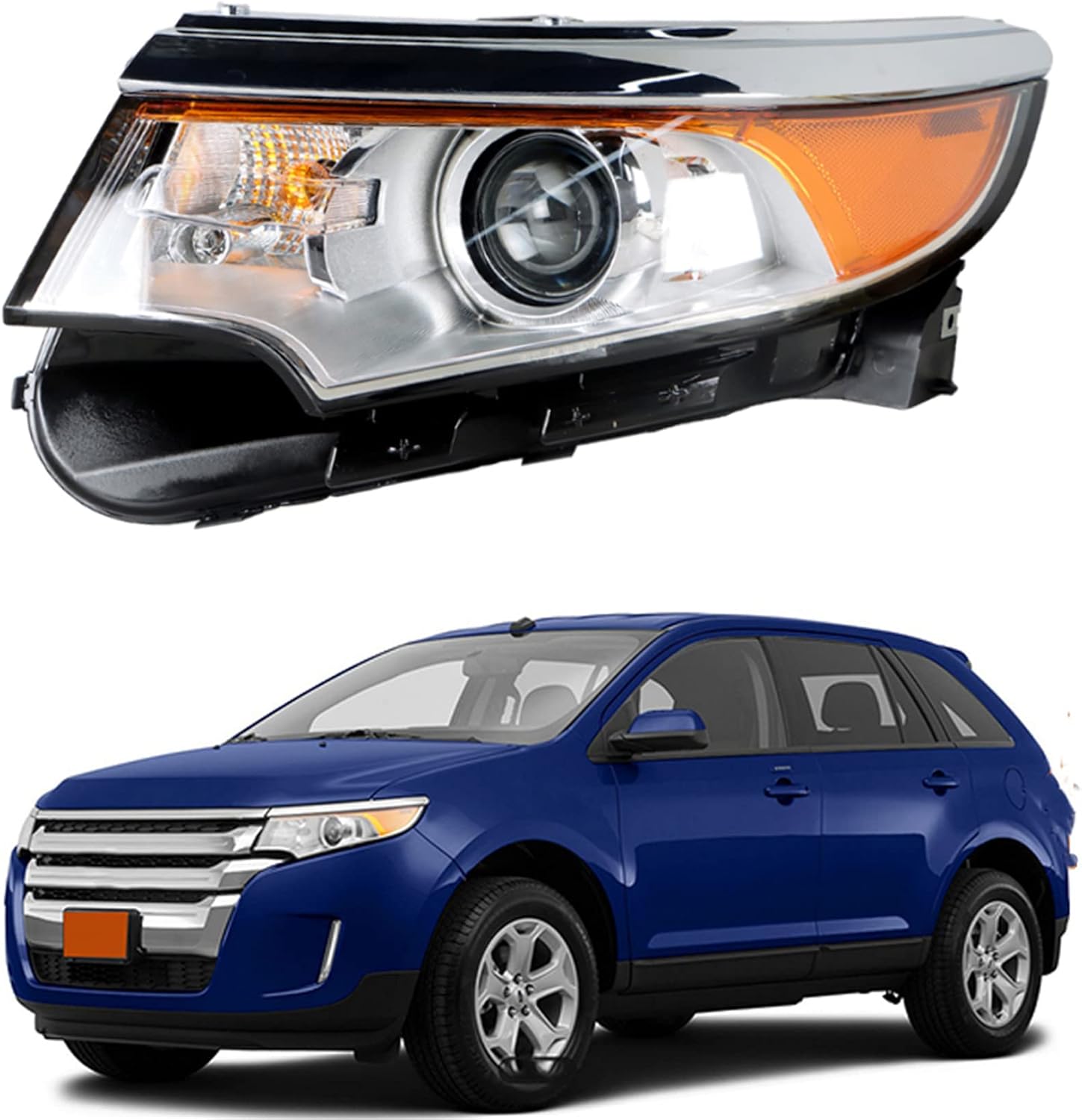 labwork Headlights Front Lamp Replacement for 20112014 Ford Edge Headlamps