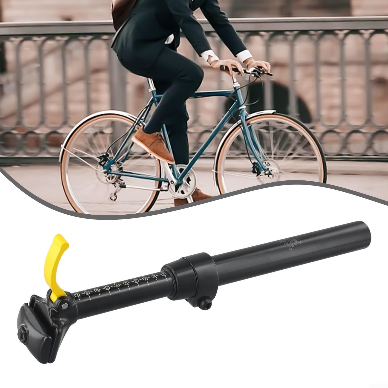 BlissfulAbode Reggisella Dropper con corsa di 100 mm e assorbimento degli urti, adatto per varie mountain bike