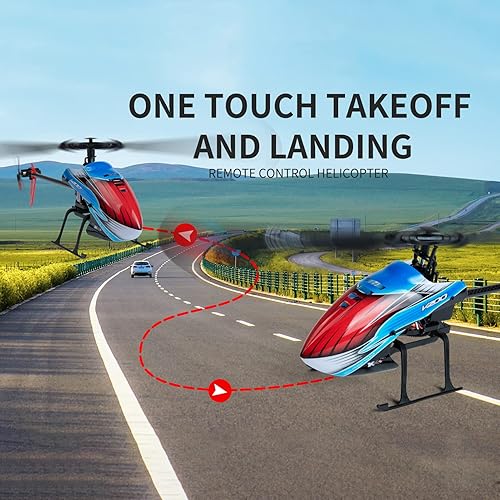 Miniatura 5 de GoolRC Helicóptero RC, helicóptero de control remoto WLtoys XK K200, 2.4 GHz 4 canales RC aviones con giroscopio de 6 ejes, posicionamiento de flujo
