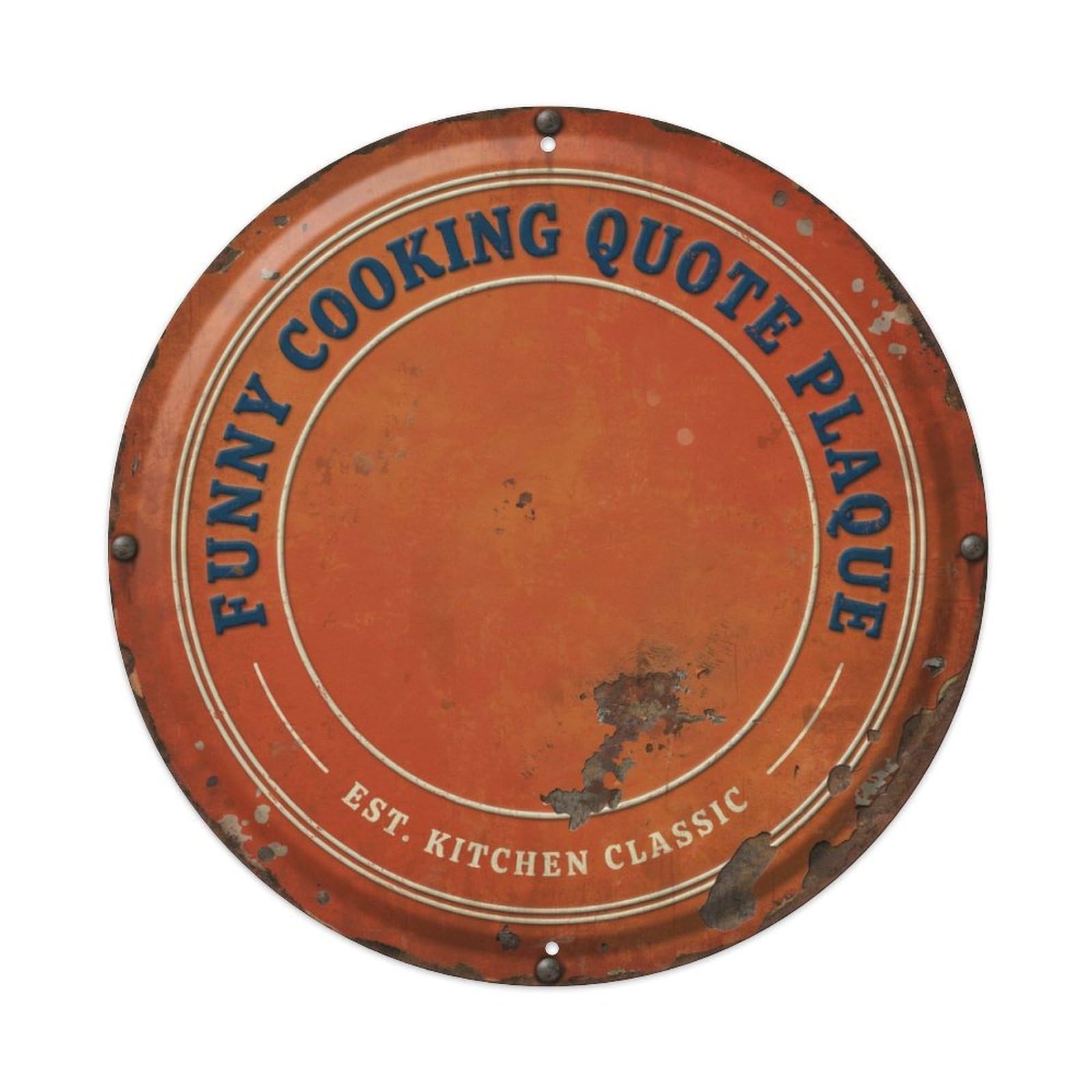 Funny-Cooking-Quote-Plaque Metal Tin Sign Plaque