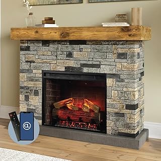 Country Living - Dixson Fireplace Mantel Package, 28” Fireplace Insert, ...