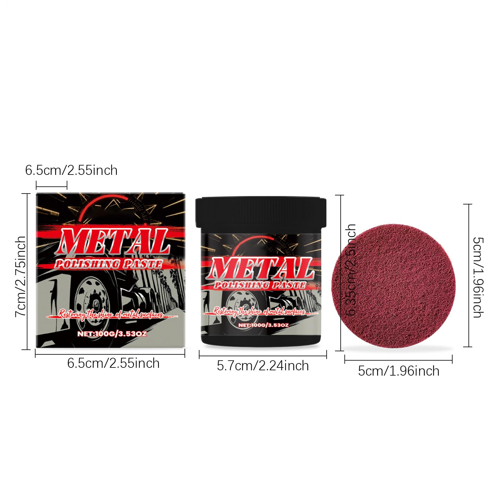 Auto Chrom- Und Metallglanz Schutzpaste Reparaturcreme Kfz-Pflege | Anlauf- und Oxidationsentferner für Chrom Schutzpaste-Reparaturcreme für Pkw, Motorrad, Boot, Wohnmobil, SUV, Zierblende,