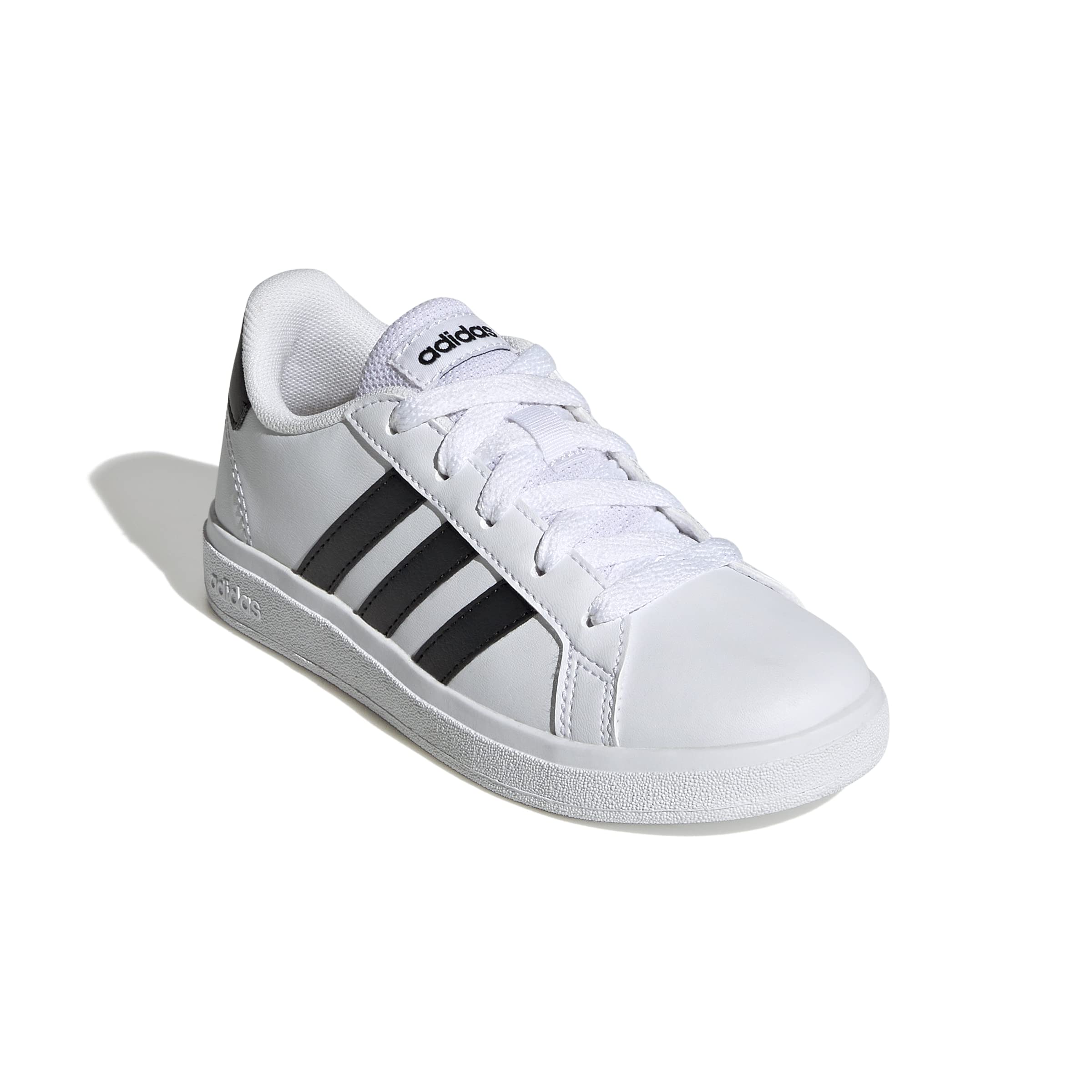 adidas Grand Court 2.0 Tennis Shoe, FTWR White/Core Black/Core Black, 6.5 US Unisex Big Kid