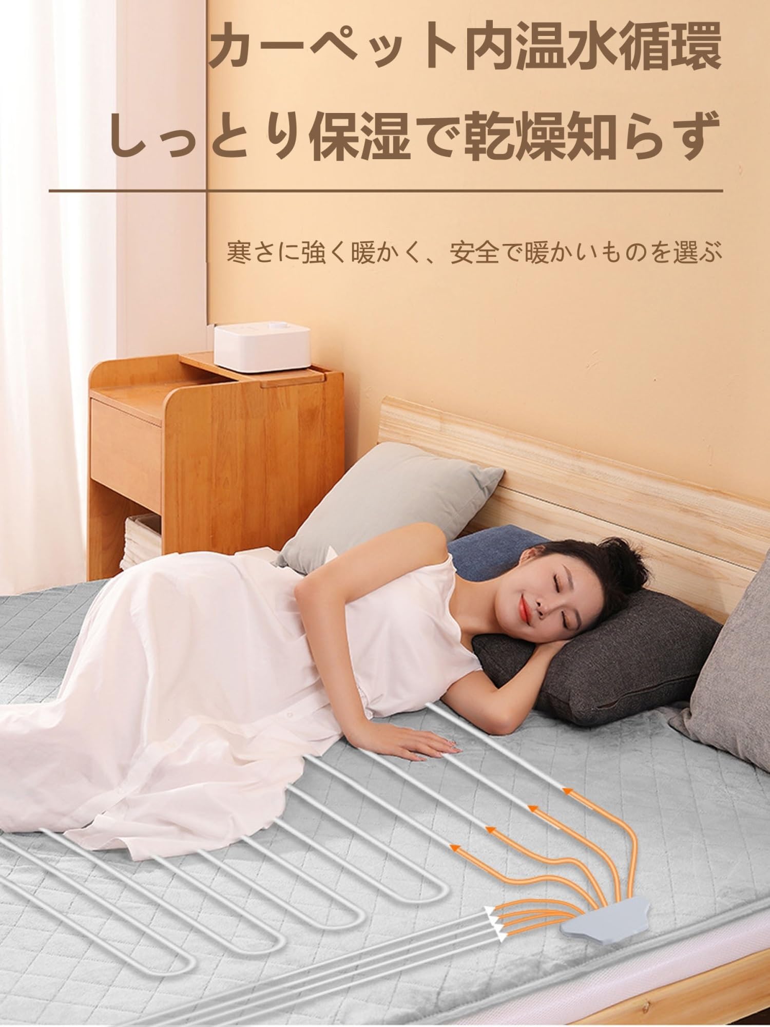 Amazon.co.jp : 温水マット 電気マット 温水循環マット 時間指定可能