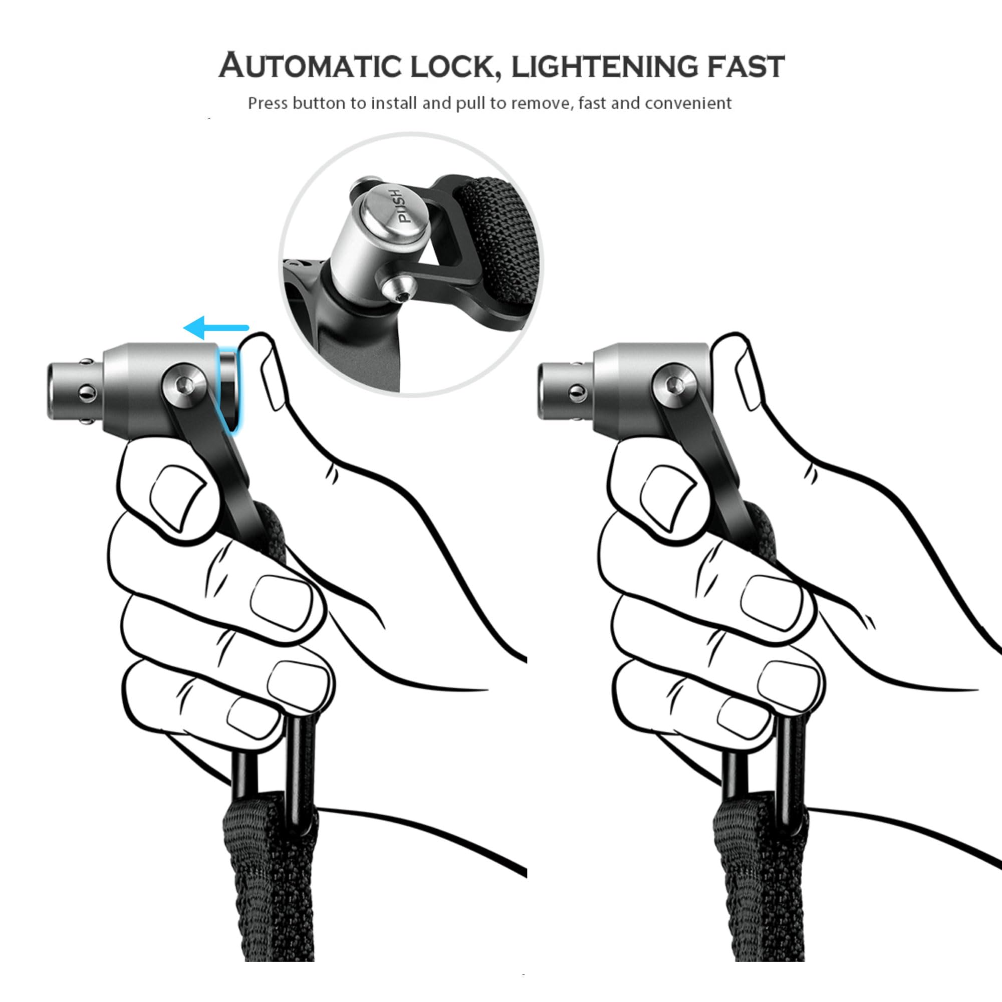 LEOFOTO Sangle à détachement Rapide SP-01