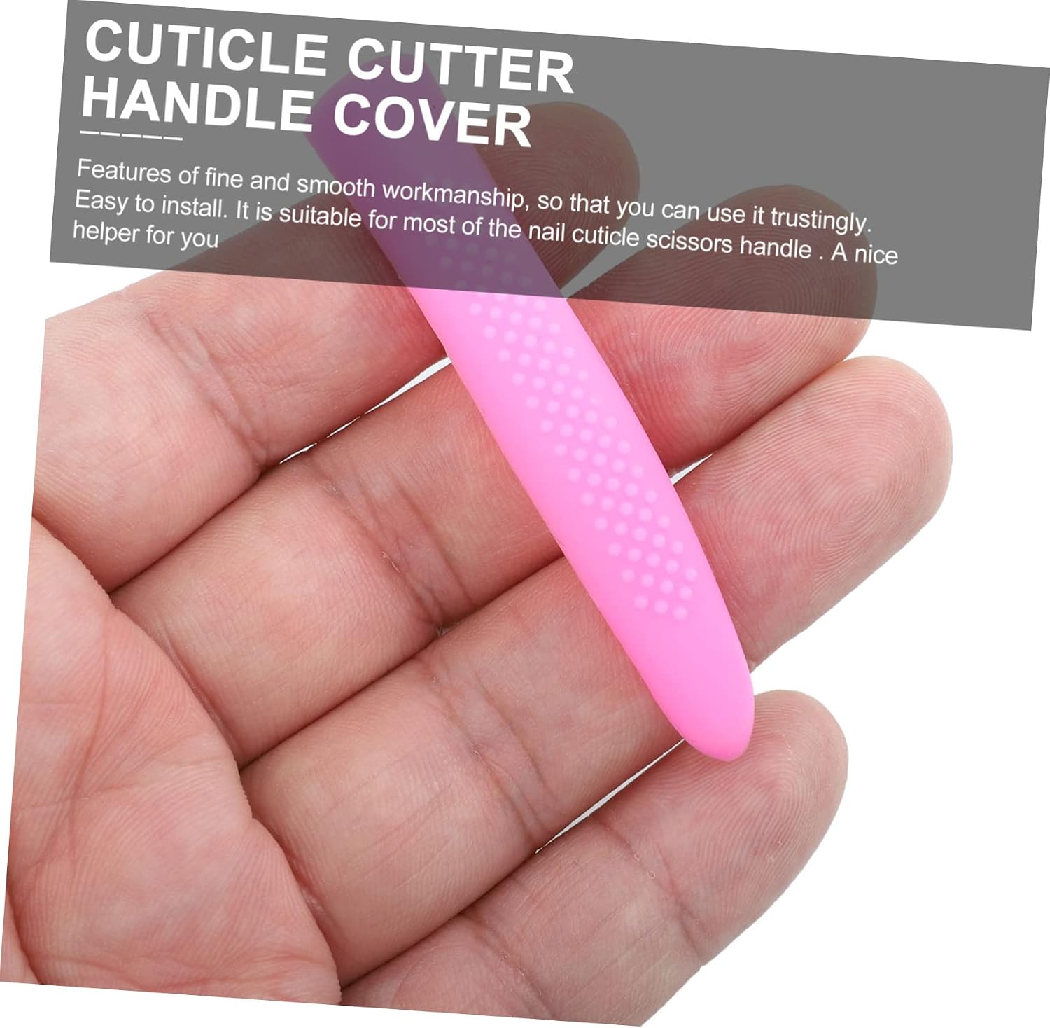 1set Non Slip Cuticle Trimmer Handle Protection Sleeves Comfortable Grip Covers for Nail Scissors Random Colors for Manicure Tools Random Color 4pairs