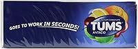 Vista 7 de Tums Extra Strength 750 Antiácidos con suplemento de calcio con sabor a bayas variadas ricas en calcio, 24 rollos de tamaño de bolsillo de 8