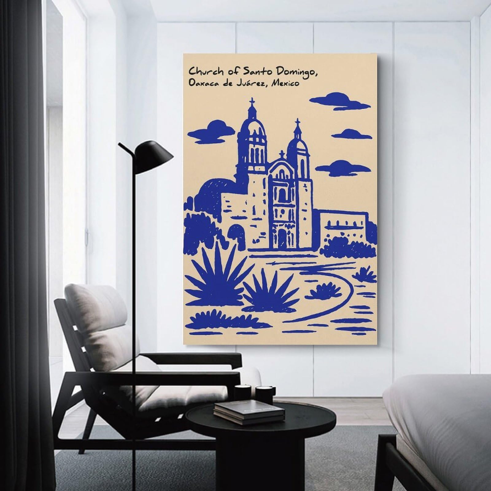 Junmoney Church of Santo Domingo, Oaxaca Canvas Wall Art, 20x30inch(50x75cm), for Entrance Walls, Hall Decor Or Foyers, Wall Decor to Refresh Empty Corners