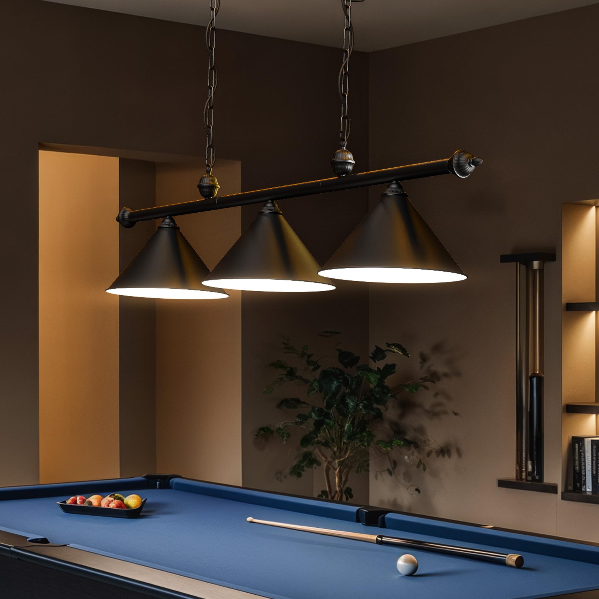 Solvita 3-Shade Pool Table Light