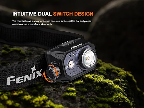 Miniatura 4 de Fenix HL45R - Linterna frontal con zoom de 1000 lúmenes, recargable USB-C, combustible dual AAA 3X, detección de gestos, enfoque ajustable con
