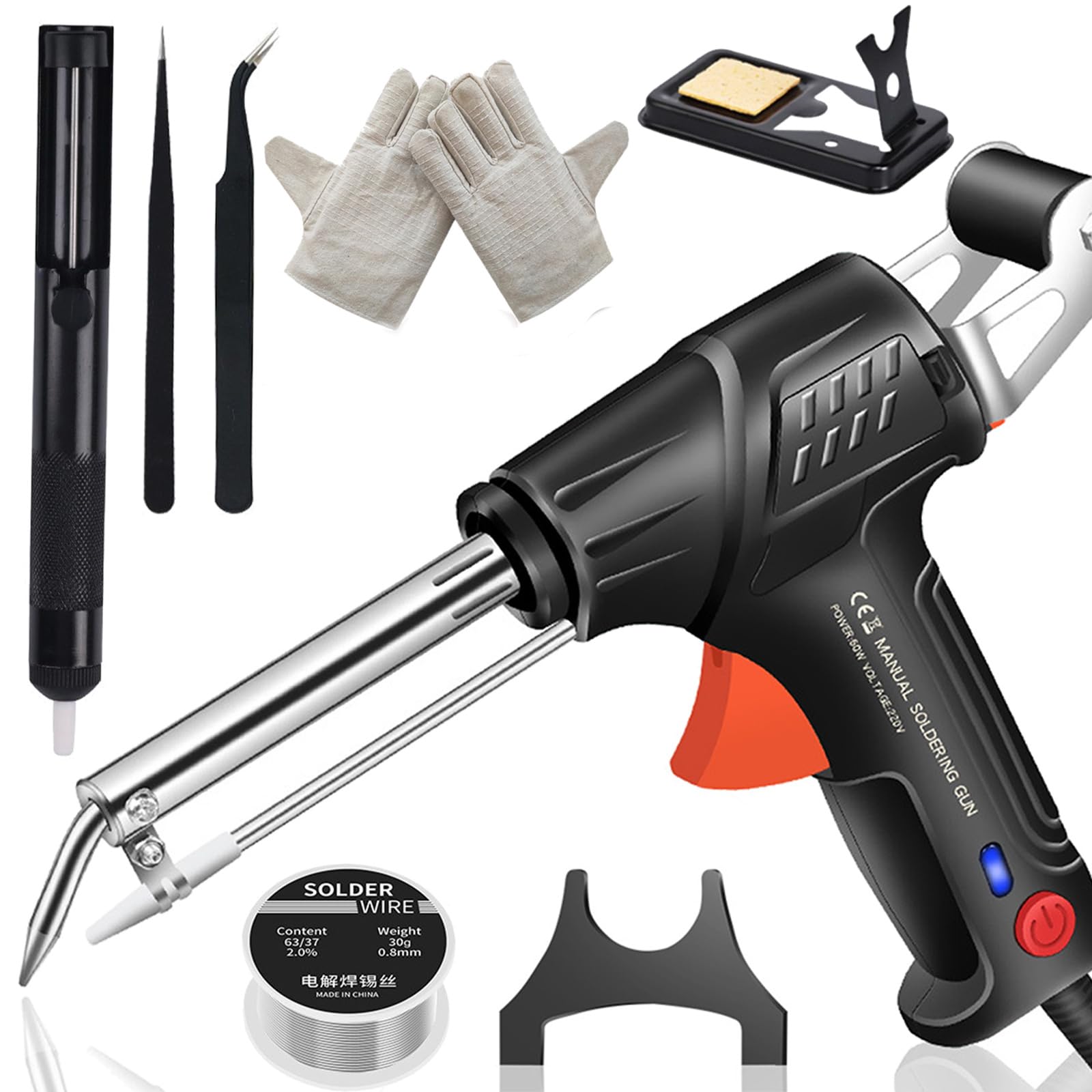 Internally Heated Industrial Laser Welding Tools, Multi-Function Soldering Iron Soldering Gun Set, Portable Handheld Automatic Corded Welding Machine