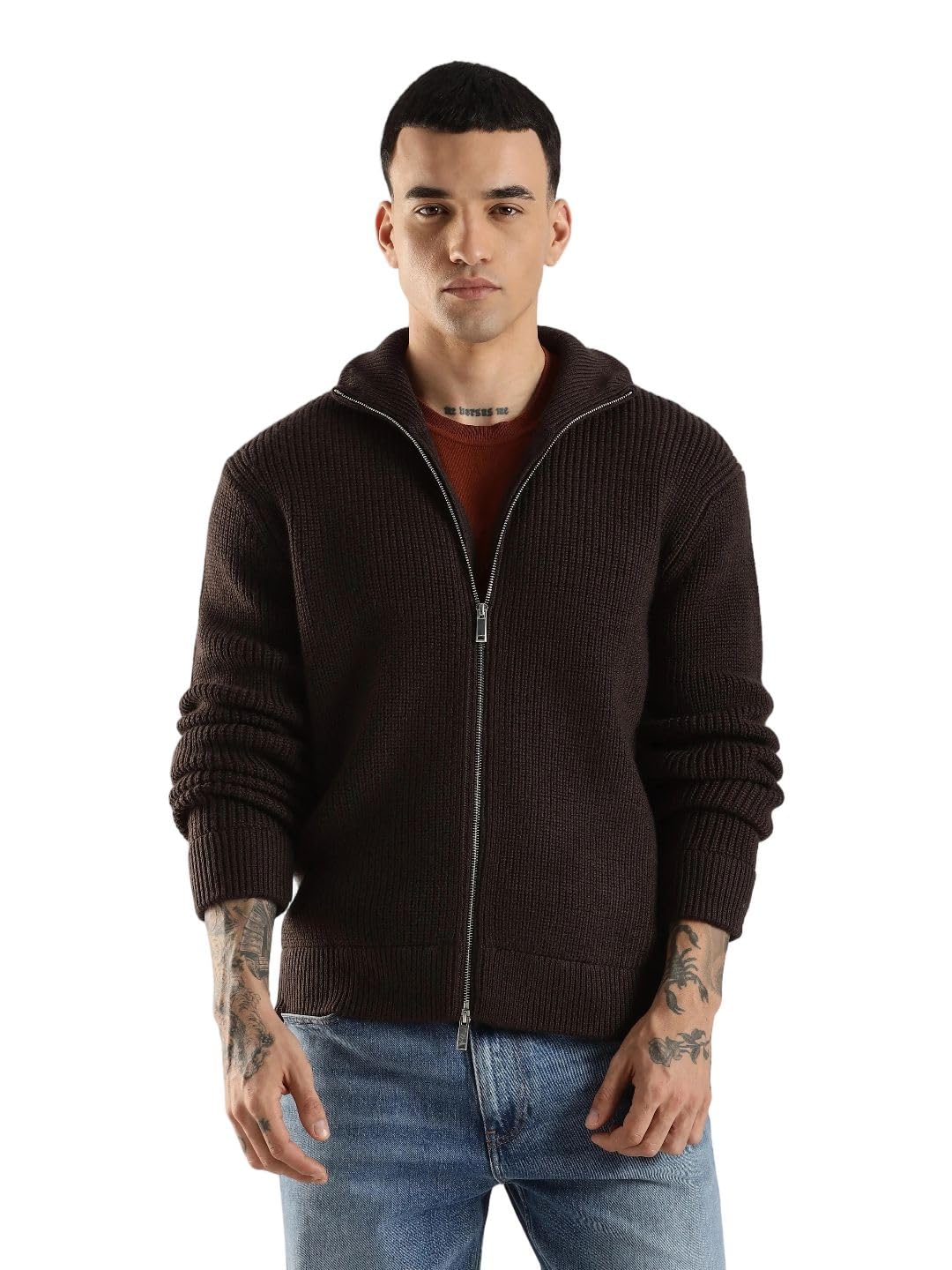 calvin klein Solid Relaxed fit Wool Sweater-picture-32