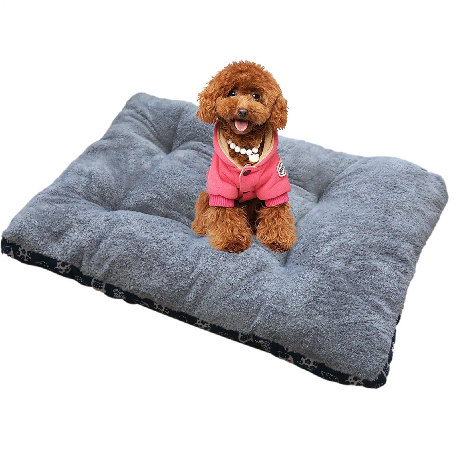 Cuccia per cani con fondo anti-scivolo, cuscino caldo, morbido e | confortevole, cuscino per il sonno del cane caldo e durevole con fondo anti-scivolo, tappetino confortevole antiscivolo per i