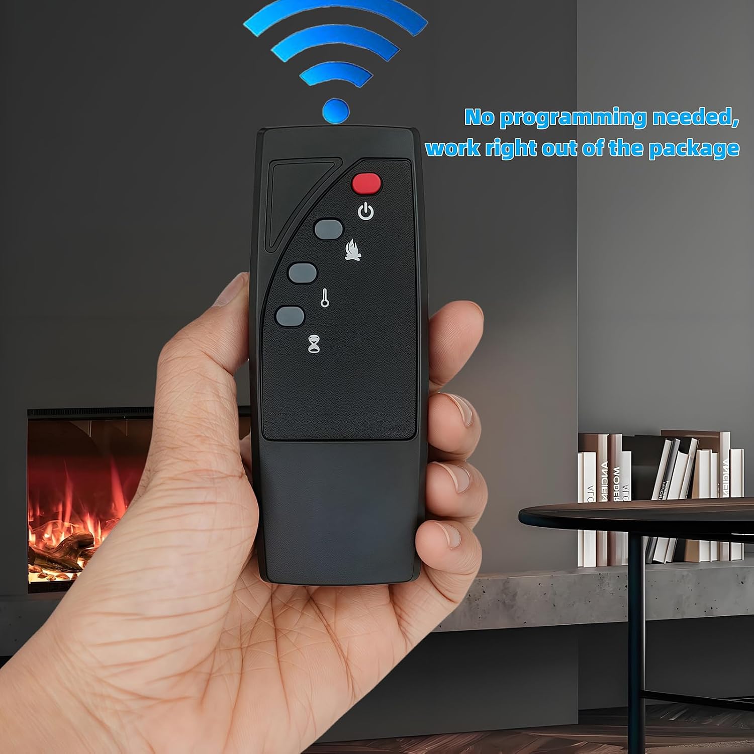 Replacement Remote Control Compatible for Twin Star ClassicFlame Classic Flame Dura Flame Fireplace Stove Heater Infrared 18EF023GRA 18EF023SRA 23EF023GRA 23EF023SRA 25EF023GRA 26EF023GRA 18EF022GRA