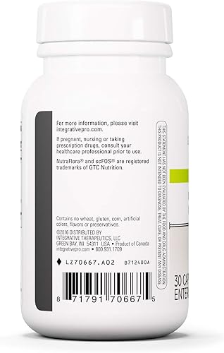 Miniatura 3 de Integrative Therapeutics - Enterogenic Intensive 100 - 100 mil millones UFC Probiótico de alta potencia - Varias cepas para apoyo digestivo - 30