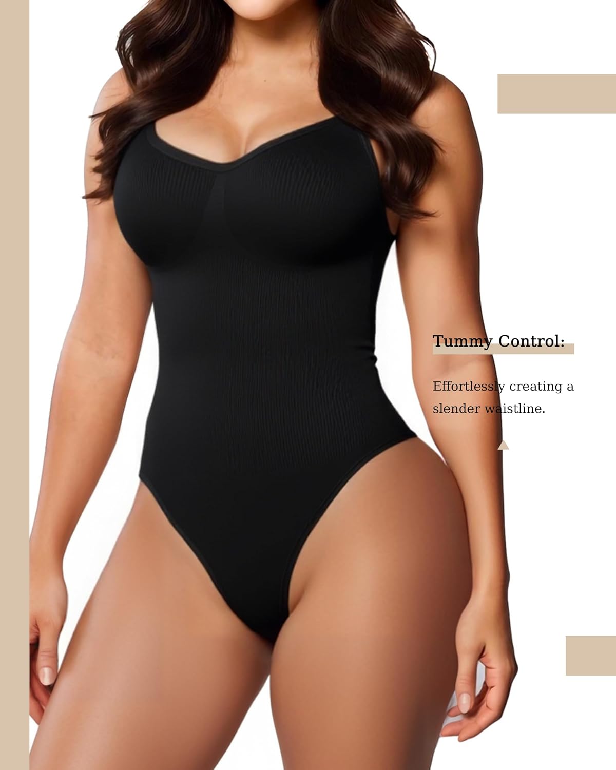 DEYUO Fajas Colombianas Shapewear for Women Tummy Control Bodysuit Postpartum Body Shaper Butt Lifting Faja Bodysuit - Image 3