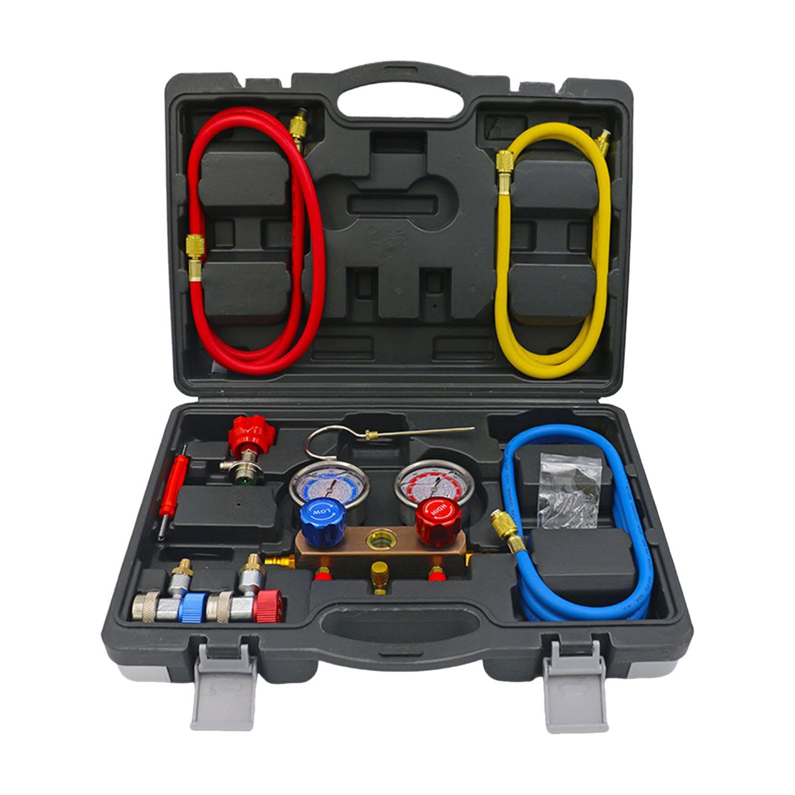 Refrigerant Gauges Charging Set Air Conditioning AC Gauge Set for Car Motors| Parts & Accessories| Car & Truck Parts| Air Conditioning & Heat| Other | Parts & Accessories-image-31